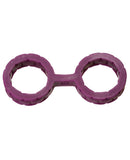 Japanese Bondage Silicone Cuffs Small - Purple