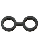 Japanese Bondage Silicone Cuffs Small - Black