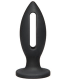 Kink Wet Works 4" Silicone Lube Luge Plug - Black