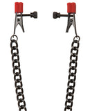 Kink Silicone Nipple Alligator Clamps w/Heavy Chain