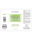 Main Squeeze Water-Based Lubricant - 3.4 oz