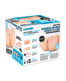 Luvdolz Remote Control Rechargeable Spread Eagle Pussy & Ass w/Douche - Ivory