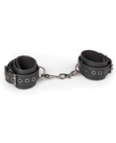 Easy Toys Leather Handcuffs - Black