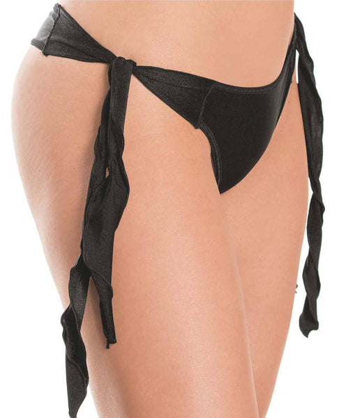 Flutter Side G-String Black O/S