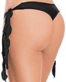 Flutter Side G-String Black O/S