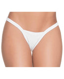 Deep V-Back Thong White O/S