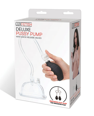 Lux Fetish Deluxe Pussy Pump w/ Quick Release Valves