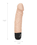 Powercocks 6.5" Realistic Vibrator - Ivory