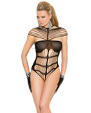 Vivace Crochet Strappy Teddy Black O/S