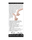 Evolved Real Supple 8.25" Silicone Poseable Dildo Non Vibrating - Light