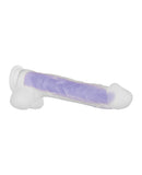 Evolved Luminous Dildo Stud Non Vibrating - Purple