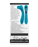 Evolved Heads or Tails Rechargeable Vibrator - Teal