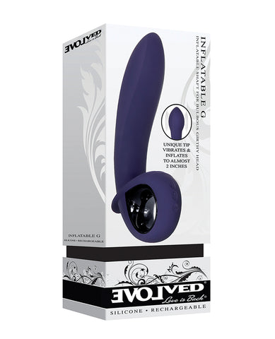 Evolved Inflatable G Rechargeable Vibrator - Purple