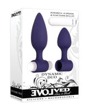 Evolved Dynamic Duo Anal Rechargeable - Purple/White