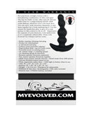 Evolved Bump N' Groove Vibrating Butt Plug - Black