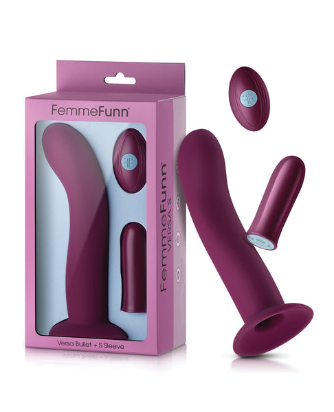 Femme Funn Versa Bullet w/Shaft Sleeve - Dark Fuchsia