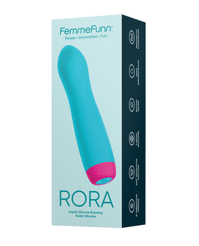 Femme Funn Rora Rotating Bullet - Turquoise