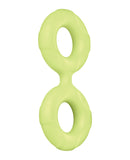 Forto F-81 47mm Double Ring Liquid Silicone Cock Ring - Glow in the Dark