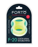 Forto F-20 60/77mm Liquid Silicone Balls Stretcher - Glow in the Dark