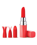 Luv Inc. Lipstick Vibrator w/3 Heads - Coral