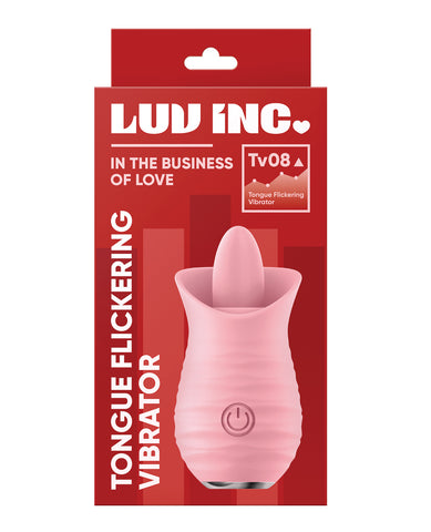 Luv Inc. Tongue Flickering Vibrator - Pink