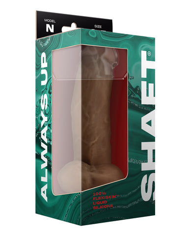 Shaft Model N Flexskin Liquid Silicone 8.5" Dong w/Balls - Oak