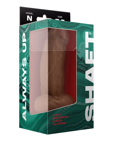 Shaft Model N Flexskin Liquid Silicone 7.5" Dong w/Balls - Oak