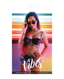 Vibes Not Your Bitch Lace Bra & Cutout Panty Black