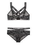 Vibes Karma's a Bitch Bralette & Cutout Panty - Black