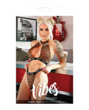 Vibes Thirst Trap Halter Top & Panty Savage Leopard M/L