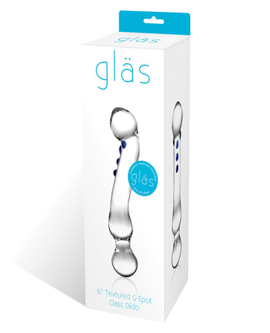 Glas 6" Curved G-Spot Glass Dildo