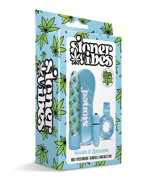 Stoner Vibes Kush & Smush Stash Kit - Blue