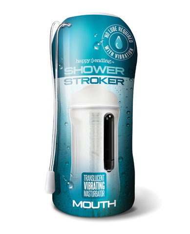 Shower Stroker Vibrating Ass - Clear