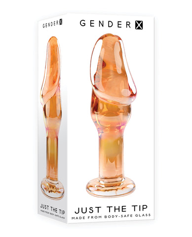 Gender X Just the Tip Glass Plug - Multi Color