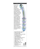 Gender X Lustrous Galaxy Wand Dual Ended Glass Massager - Green