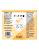 Gender X Flavored Lube - 4 oz Tropical Passion