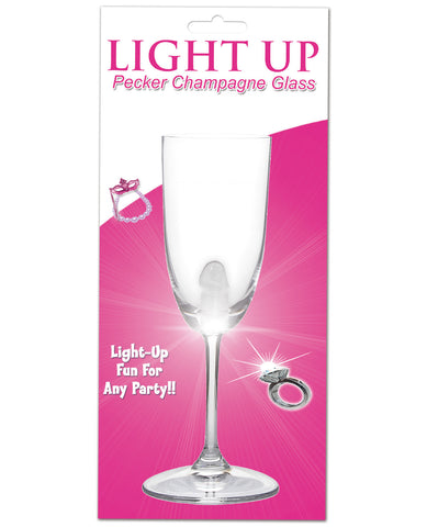 Light Up Pecker Champagne Glass