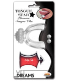 Wet Dreams Tongue Star Vibe w/10 ml Liquor Lube Pillow - Clear