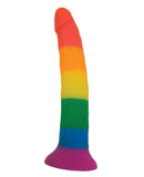 Rainbow 7" Strap On Dildo w/Harness