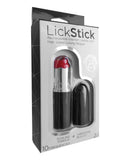 Lick Stick Rechargeable Discreet Lipstick Bullet w/High Speed Licking Tongue