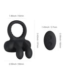 Robbie Rabbit Vibrating Cock Ring - Black