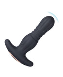 Agas Thrusting Butt Plug w/ Remote Control - Black