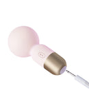 Pokewan Pocket Mini Vibrating Wand Massager - Pale Light Pink