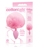 The 9's Cottontails Silicone Bunny Tail Butt Plug - Pink