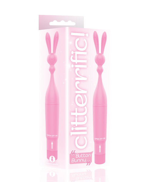 The 9's Clitterific! Button Bunny Clitoral Stimulator - Pink