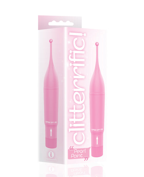 The 9's Clitterific! Pearl Point Clitoral Stimulator - Pink