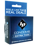 ID Extra Thin Condoms - Box of 3