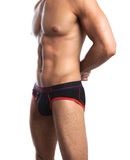 Jack Adams Navy Brief - Black/Red