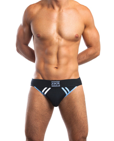 Jack Adams Team Jockstrap Sky - Black/Sky Blue