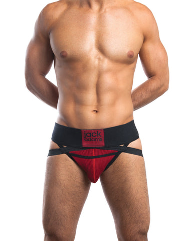 Jack Adams Ranger 3.0 Jockstrap - Black/Red